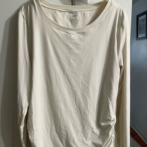 Women's Cream Long Sleeve Top